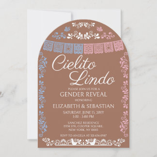 Cielito Lindo Geslacht Revele Party Boog Kaart