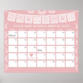 Cielito Lindo Guess the due Date calendar Poster (Voorkant)