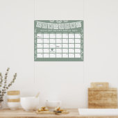 Cielito Lindo Guess the due Date calendar Poster (Keuken)