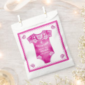 Cielito Lindo hot pink Bedankt baby meisje douche Bedankzakje (Geknipt)