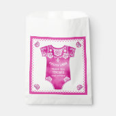 Cielito Lindo hot pink Bedankt baby meisje douche Bedankzakje (Voorkant)