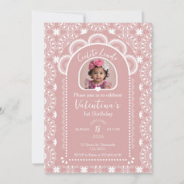 Cielito Lindo Invitation 1st Birthday With Photo Kaart