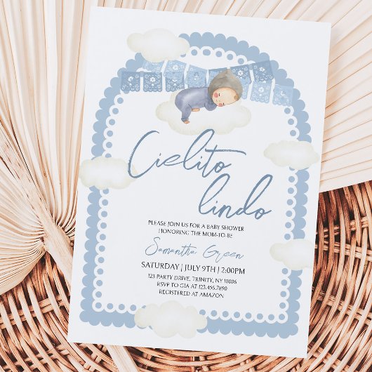 Cielito Lindo Jongens Baby Shower Kaart