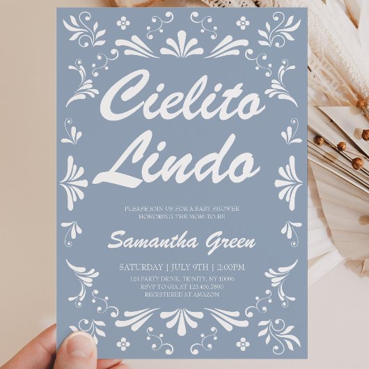 Cielito Lindo Jongens Baby Shower Kaart