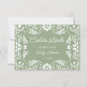 Cielito Lindo Mexicaans Baby shower bedankkaart Kaart (Voorkant)