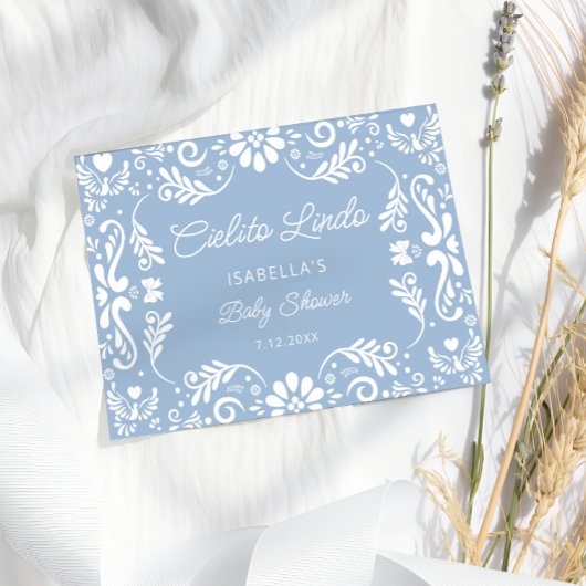 Cielito Lindo Mexicaans Baby shower bedankkaart Kaart