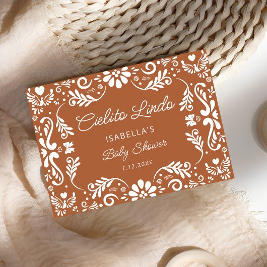 Cielito Lindo Mexicaans Baby shower bedankkaart Kaart