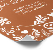 Cielito Lindo Mexicaans Baby shower Boeken voor Ba Poster (Hoek)