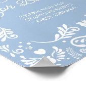 Cielito Lindo Mexicaans Baby shower Boeken voor Ba Poster (Hoek)