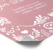 Cielito Lindo Mexicaans Baby shower Boeken voor Ba Poster (Hoek)