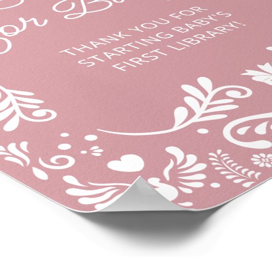 Cielito Lindo Mexicaans Baby shower Boeken voor Ba Poster (Hoek)