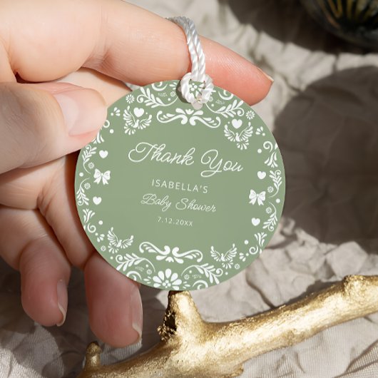 Cielito Lindo Mexicaans Baby shower Dank u Bedankjes Labels