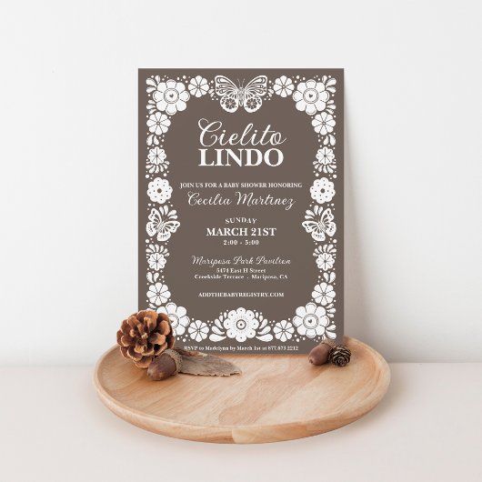 Cielito Lindo Mexicaans Baby shower Kaart