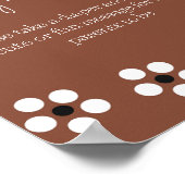 Cielito Lindo Mexicaans Baby shower Spel Luier Poster (Hoek)