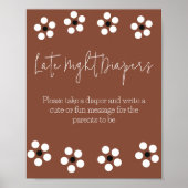 Cielito Lindo Mexicaans Baby shower Spel Luier Poster (Voorkant)