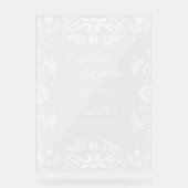 Cielito Lindo Mexicaans Baby shower Welkom Acryl Bord (Voorkant)