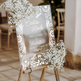 Cielito Lindo Mexicaans Baby shower Welkom Acryl Bord