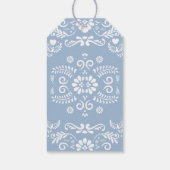 Cielito Lindo Mexicaans Blauw Baby shower Dank u Cadeaulabel (Achterkant)