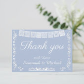 Cielito Lindo Mexicaans Feest Baby Shower Bedankkaart (Staand voorkant)