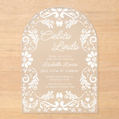 Cielito Lindo Mexicaans Genderneutraal Baby shower Acryl Uitnodigingen (Voorkant)