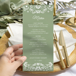 Cielito Lindo Mexicaans Groen Baby shower Menu