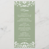 Cielito Lindo Mexicaans Groen Baby shower Menu (Voorkant)