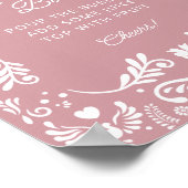 Cielito Lindo Mexicaans Meisje Baby shower Mom-osa Poster (Hoek)