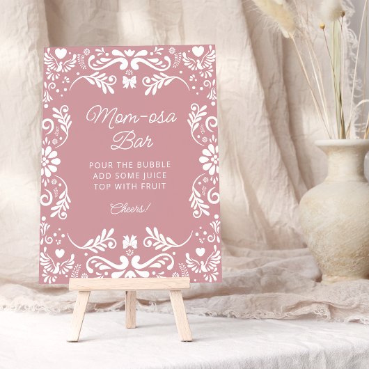 Cielito Lindo Mexicaans Meisje Baby shower Mom-osa Poster