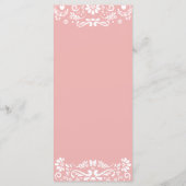 Cielito Lindo Mexicaans Roze Baby shower Menu (Achterkant)