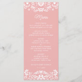 Cielito Lindo Mexicaans Roze Baby shower Menu (Voorkant)