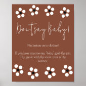 Cielito Lindo Mexicaans Zeg geen Baby shower Spel Poster (Voorkant)