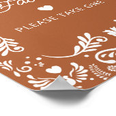 Cielito Lindo Mexicaanse Baby shower Favors Poster (Hoek)