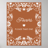 Cielito Lindo Mexicaanse Baby shower Favors Poster (Voorkant)