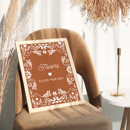 Cielito Lindo Mexicaanse Baby shower Favors Poster