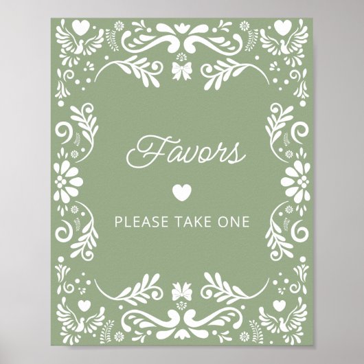 Cielito Lindo Mexicaanse Baby shower Favors Poster (Voorkant)