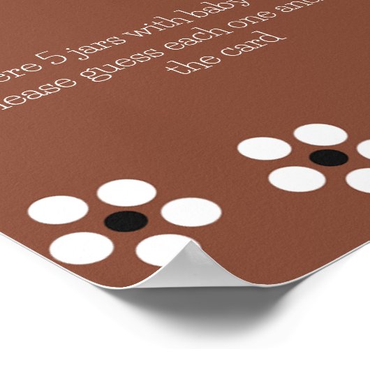 Cielito Lindo Mexicaanse Baby shower Guess spel Poster (Hoek)