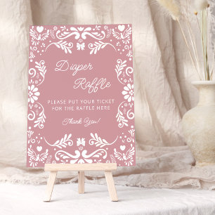 Cielito Lindo Mexicaanse Baby shower Luier Raffle Poster