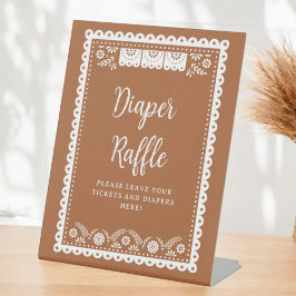 Cielito Lindo Mexicaanse Baby Shower Luierspel Reclamebord Met Voetstuk