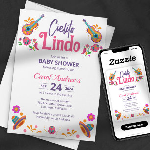 Cielito Lindo Mexicaanse Gitaar Talavera Baby Show Kaart