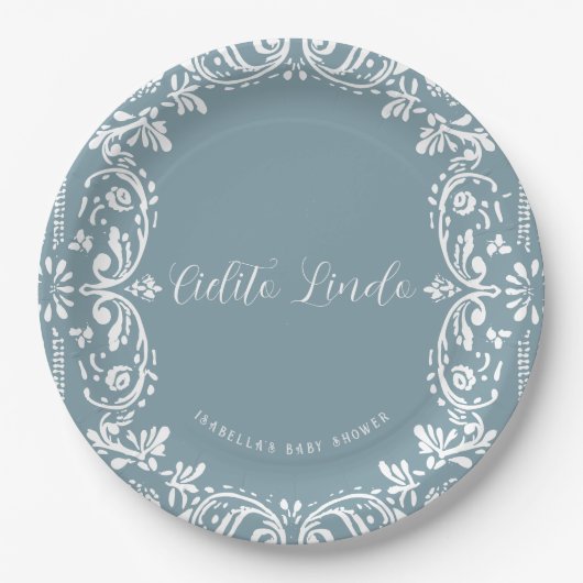 Cielito Lindo Mexicaanse Papel Picado Talavera Papieren Bordje (Voorkant)