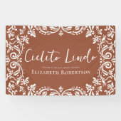 Cielito Lindo Mexicaanse Papel Picado Talavera Spandoek (Horizontaal)