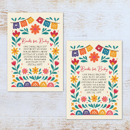 Cielito Lindo Mexican Baby Shower Books for Baby Informatiekaartje