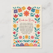Cielito Lindo Mexican Baby Shower Books for Baby Informatiekaartje (Voorkant)