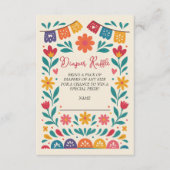 Cielito Lindo Mexican Baby Shower Diaper Raffle Informatiekaartje (Voorkant)