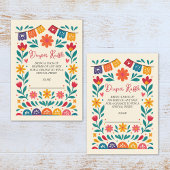 Cielito Lindo Mexican Baby Shower Diaper Raffle Informatiekaartje