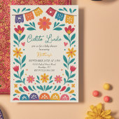 Cielito Lindo Mexican Colorful Baby Shower  Kaart