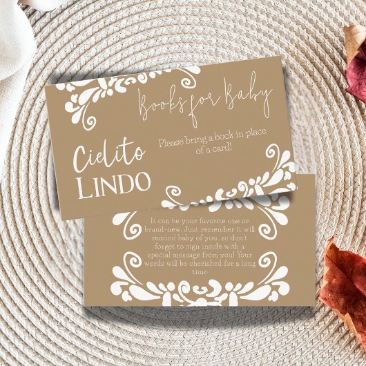 Cielito Lindo Mexican Fiesta Boeken voor Baby show Informatiekaartje