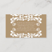 Cielito Lindo Mexican Fiesta Boeken voor Baby show Informatiekaartje (Achterkant)