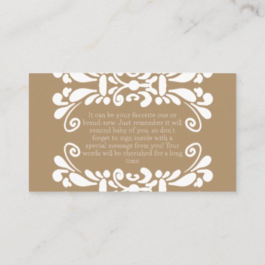 Cielito Lindo Mexican Fiesta Boeken voor Baby show Informatiekaartje (Achterkant)