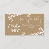 Cielito Lindo Mexican Fiesta Boeken voor Baby show Informatiekaartje (Voorkant)